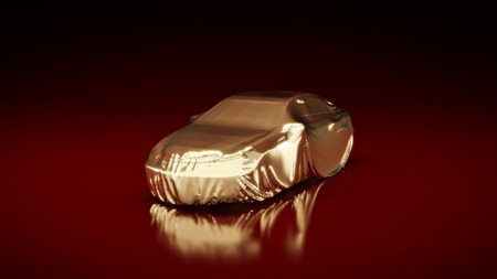 new car presentation sport. 3d renderingの写真素材