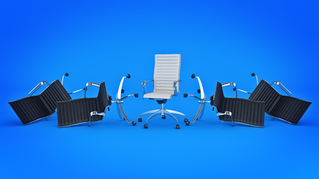 Office chair concept. 3d renderingの写真素材