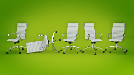Office chair concept. 3d renderingの写真素材