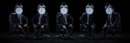 Businessman in business concept. 3d renderの写真素材