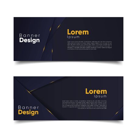 template banner in luxury theme with effect gold glowingのイラスト素材