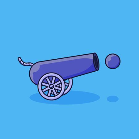 vector canon isolated - illustration for decoration greeting eid al fitrのイラスト素材