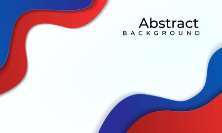 abstract aesthetic background with red and blue wave layeredのイラスト素材