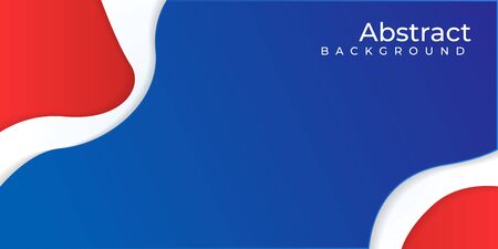 background wave layered red, white, blue colorsのイラスト素材
