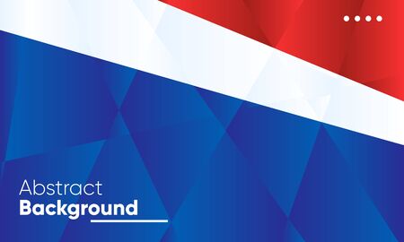 background low poly red blue white colorsのイラスト素材