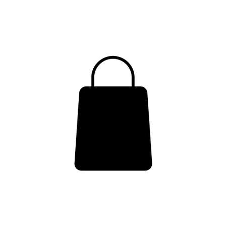vector illustration icon paper bag in black isolatedのイラスト素材