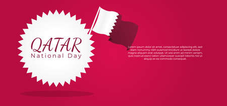 design backdrop event qatar national dayのイラスト素材