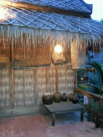 Thai hut at duskの素材