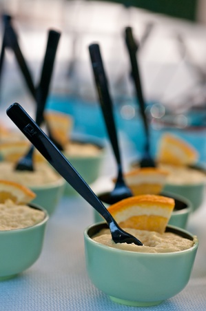 some cake and dessert during a wedding banquetの写真素材