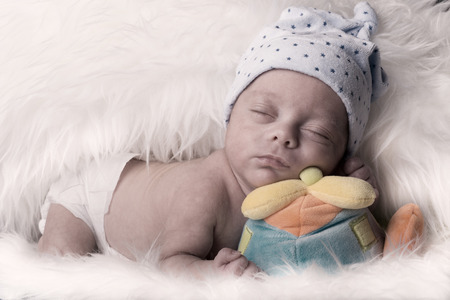 newborn details shoot selective focus male baby selective focusの写真素材