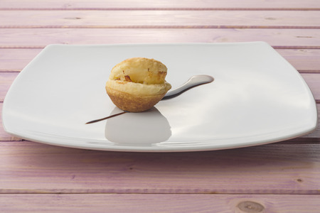 pecorino cheese savoury pie with aromatic vinegar