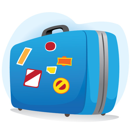 Illustration accessory object handbag travel. Ideal for catalogs, information and travel guidesのイラスト素材