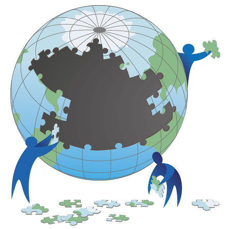 Icons geometric symbols union societyのイラスト素材