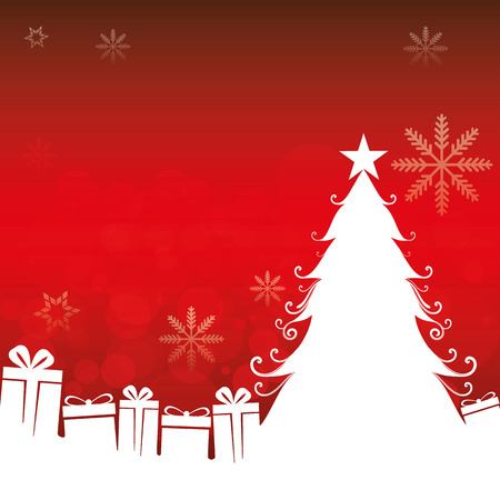 Drawing of a Christmas tree mounted. Ideal for institutional and educational materialsのイラスト素材