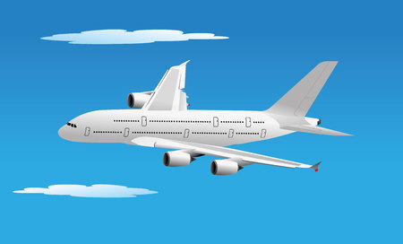Illustration is a vehicle transport plane or flying aircraftのイラスト素材