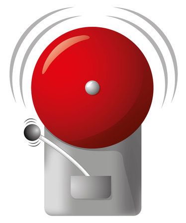 Illustration security, fire alarm. Safety equipment, fire alarmのイラスト素材