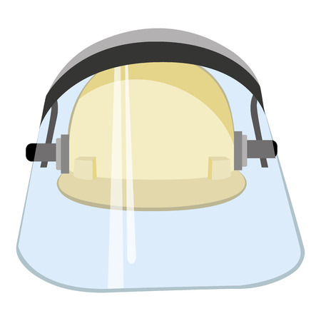 Illustration representing a safety helmet with displayのイラスト素材