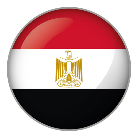 Flag of Egypt. Ideal for catalogs of institutional materials and geographyのイラスト素材