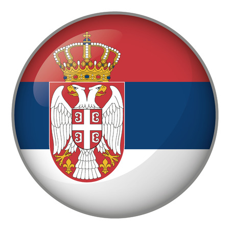Flag of Serbia. Ideal for catalogs of institutional materials and geographyのイラスト素材