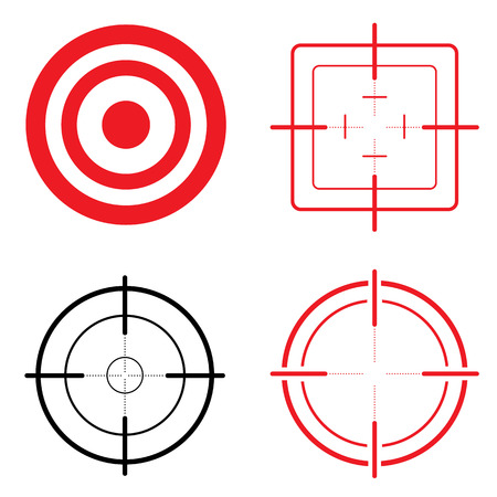 Icon set target and look. Ideal for training and institutional materialsのイラスト素材