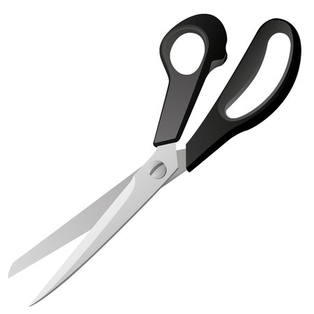 Icon or illustration of utensil object Scissors. Ideal for catalogs, information and institutional materialのイラスト素材