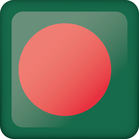 Flag of Bangladesh. Ideal for catalogs of institutional materials and geographyのイラスト素材