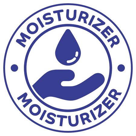 Illustration of icon, moisturizer, hydration. Ideal for catalogs, cosmetics and institutional newslettersのイラスト素材