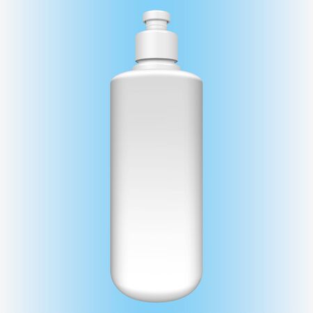 Illustration of cylindrical packaging object, liquid soap, alcohol gel, cosmetic. Ideal for catalogs, newsletters and 3D packaging catalogsのイラスト素材