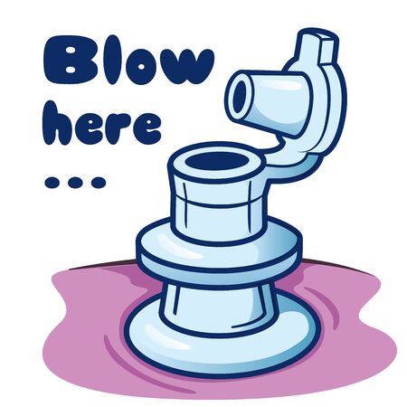 Message blow here, air valve object for inflatable object. Ideal for informational and institutional materialsのイラスト素材