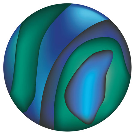 Illustration represents an abalone colored abstract background texture button. Ideal for artistic and institutional materialsのイラスト素材