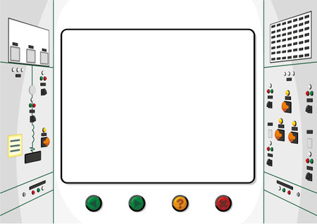 This illustration represents a background of a panel or control system. ideal for institutional and educational materialのイラスト素材