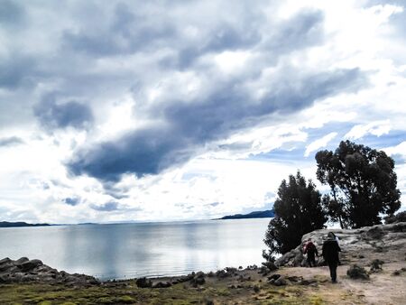 Landscape on the beach in Peru | Landscape of a beach in Peruの写真素材