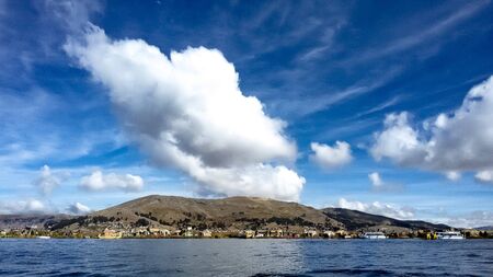 Clouds over lake | Clouds on the lakeの写真素材