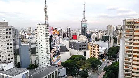 Top view of the city on a bright day | Top view of the city on a bright day