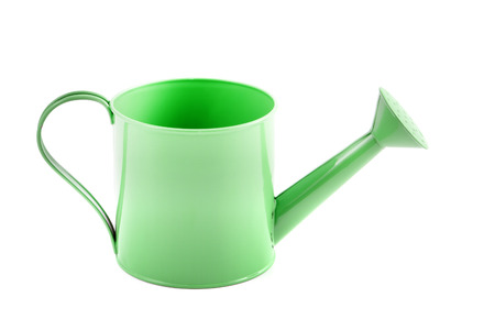 green metal water can.の写真素材