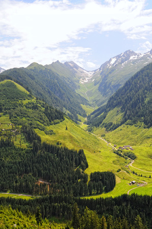 Schwarzachtal valley in Austria tyrol in summer time.の写真素材