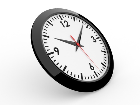 Classic alarm clock (3D rendered alarm clock)の写真素材
