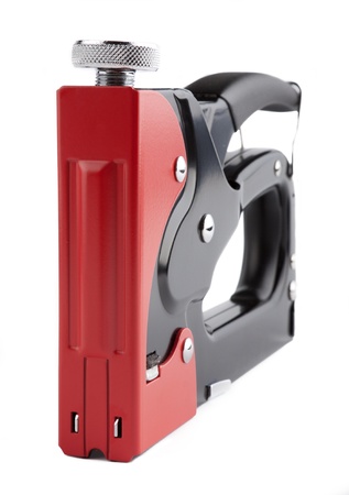Staple Gun on a white background  isolated imageの写真素材