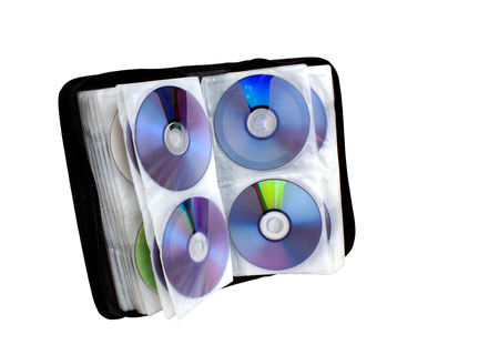 Left side view of compact disk holderの写真素材
