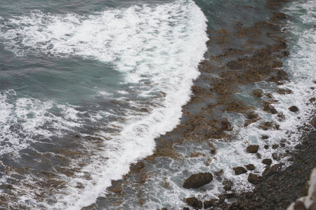 Ebb and Flow of the Waveの写真素材