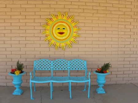 Sun Benchの写真素材