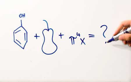 a combination of different sciences to yield an unsolvable equationの写真素材