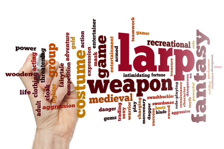 LARP concept word cloud backgroundの写真素材