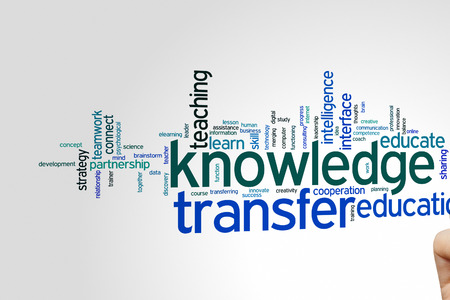 Knowledge transfer concept word cloud backgroundの写真素材