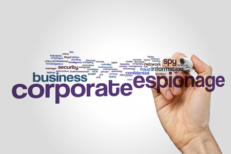 Corporate espionage word cloud conceptの写真素材