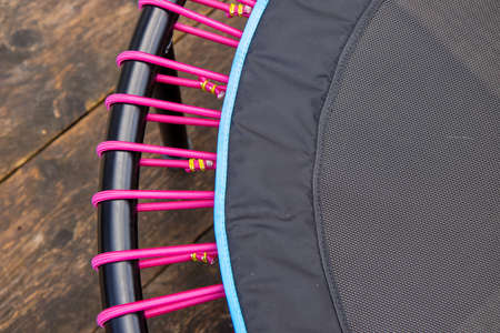 A close up of a sports mini trampoline