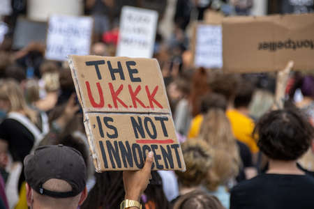 Leeds UK, 14th June 2020: Black lives matter protesters in the Leeds City Centre protesting about Black livesのeditorial素材