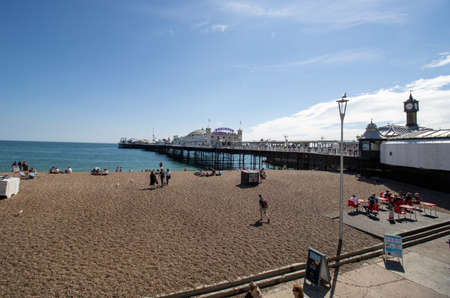 Brighton and Hove UK, 10th July 2019: The famous Brighton Pierのeditorial素材
