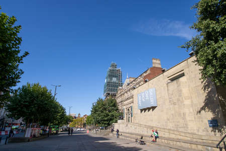 Leeds UK, 17th September 2019: Photo of the British town of Leeds in West Yorkshire UK, showing the Leeds City Centreのeditorial素材