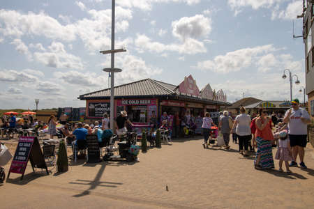 Skegness UK, 7th August 2019: The beautiful sea side town of Skegness in the East Lindsey district of Lincolnshire, Englandのeditorial素材